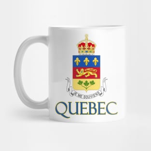 Quebec, Canada - Coat of Arms Design Mug